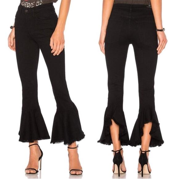 Citizens of Humanity Drew High Rise crop flare jeans in Soirée black size 27 - Picture 1 of 10